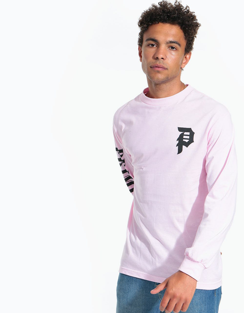 Primitive Shattered L/S T-Shirt - Pink