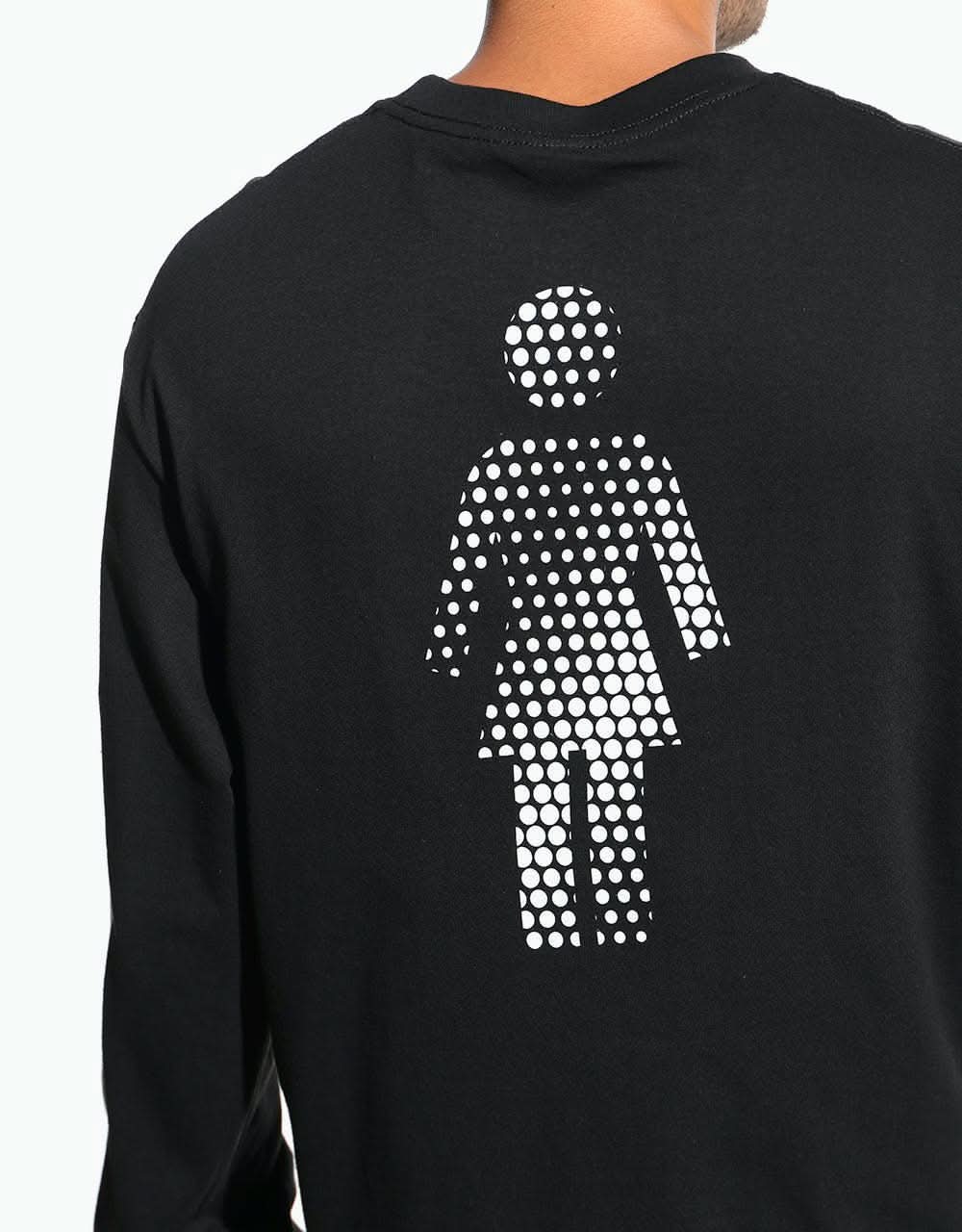 Girl Dot OG L/S T-Shirt - Black