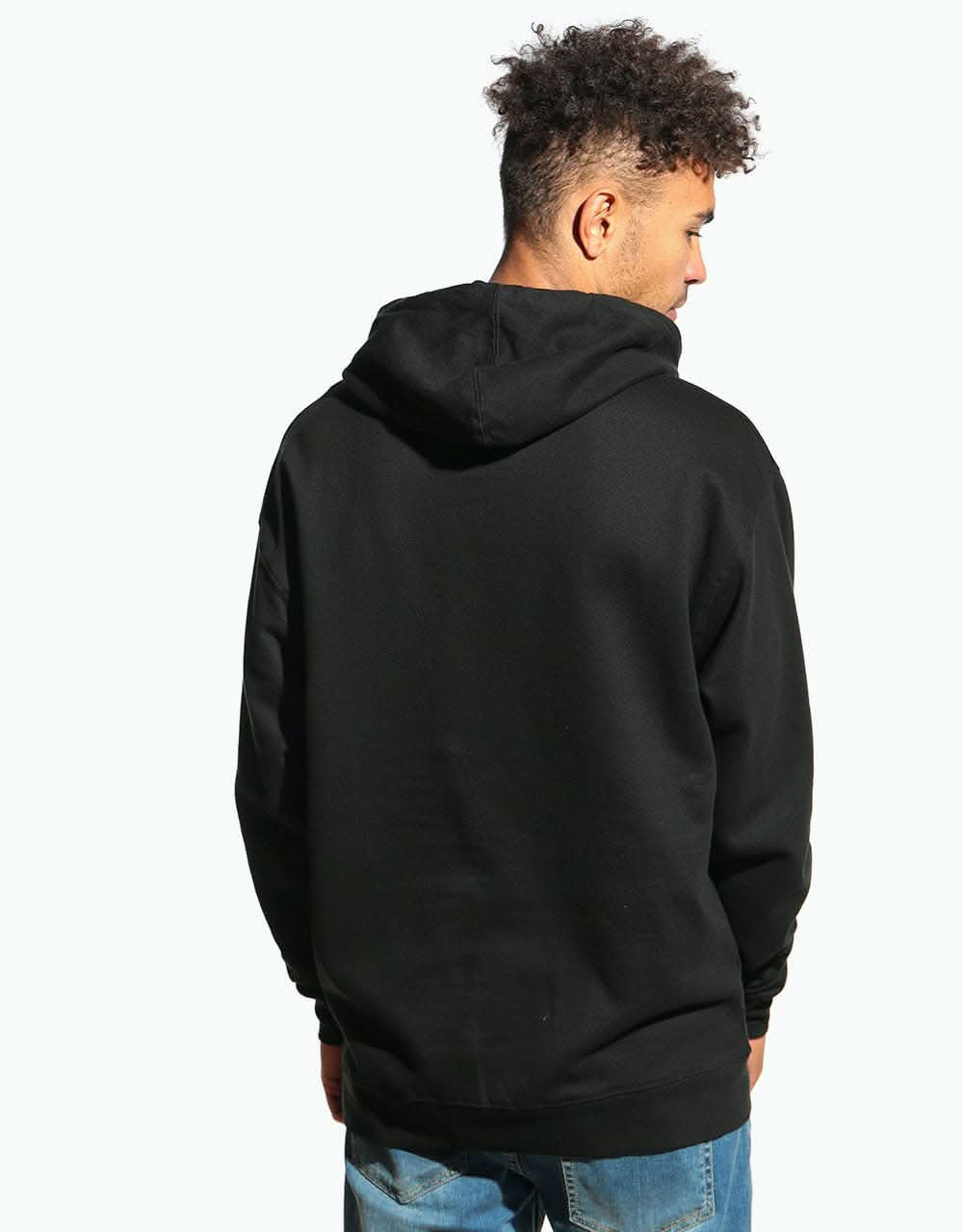 Girl Dot OG Emboidered Pullover Hoodie - Black