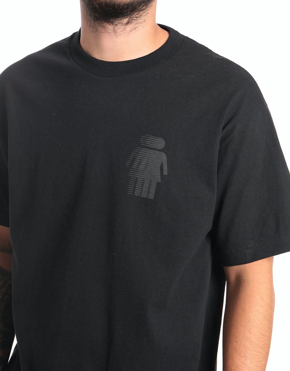 Girl National Hero Tonal T-Shirt - Black