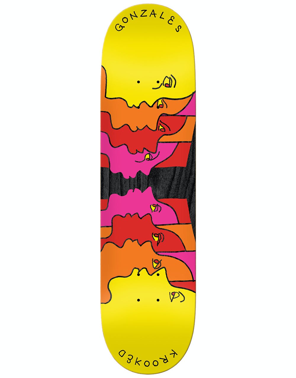 Krooked Gonz Face Off Skateboard Deck - 8.25"