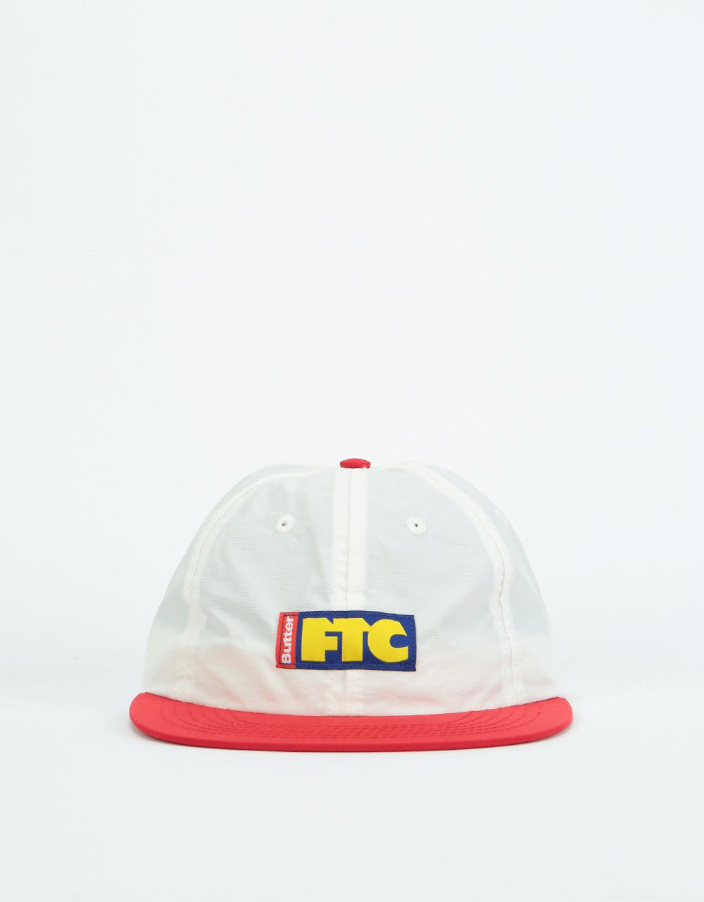 Butter Goods x FTC Flag 6 Panel Cap - Off White/Red