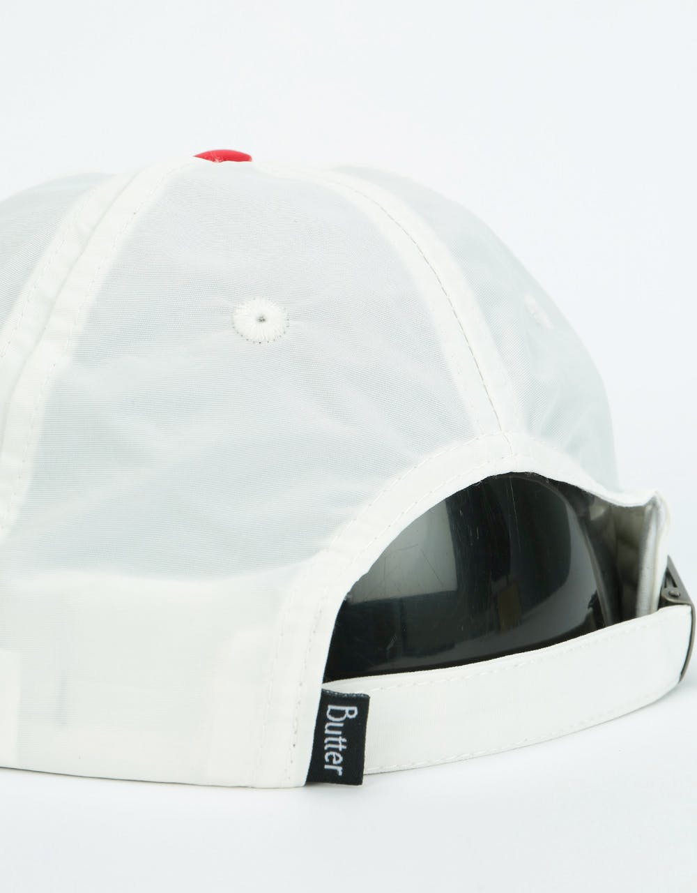 Butter Goods x FTC Flag 6 Panel Cap - Off White/Red