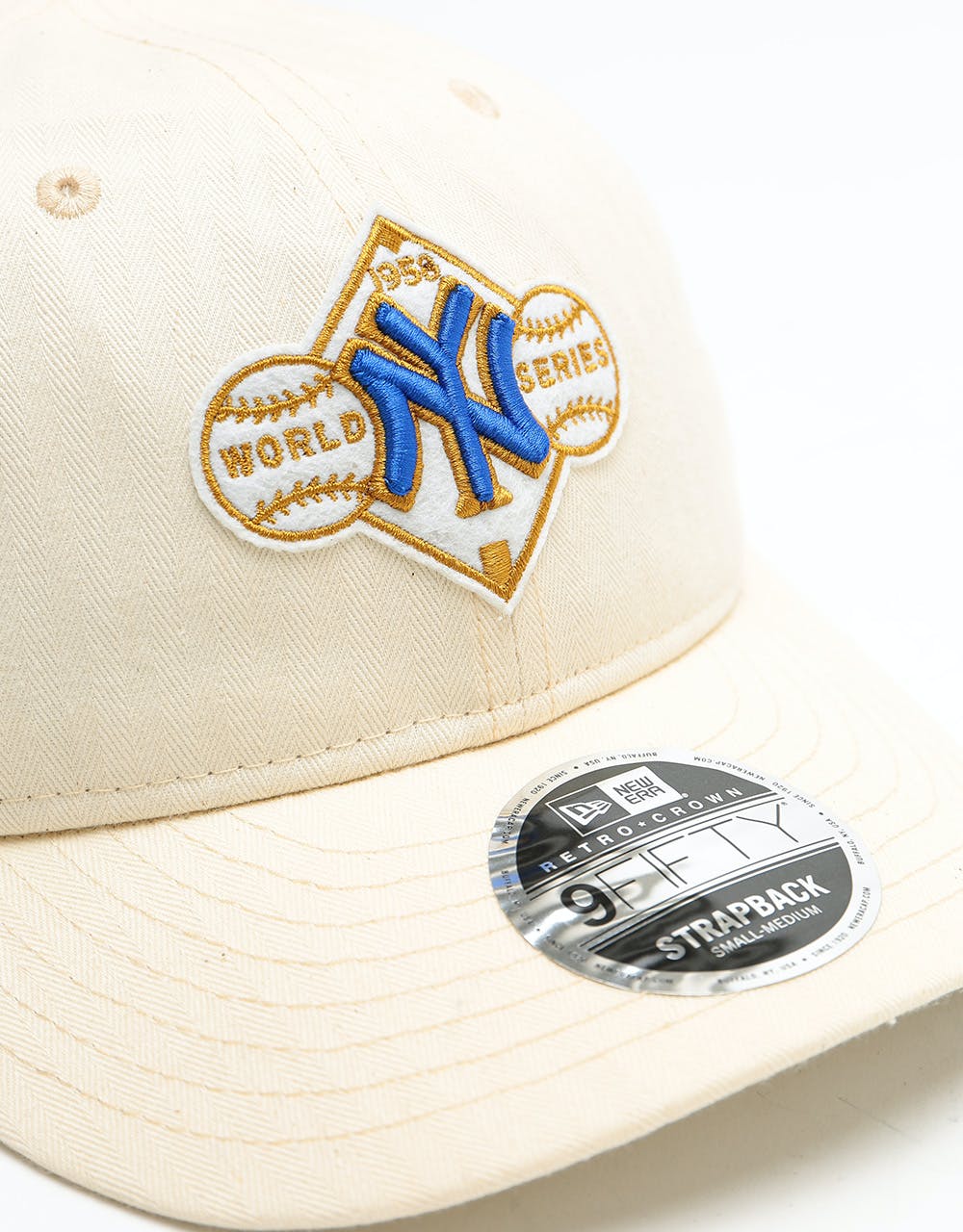 New Era 9Fifty New York Yankees Cooperstown Retro Crown Cap - Beige