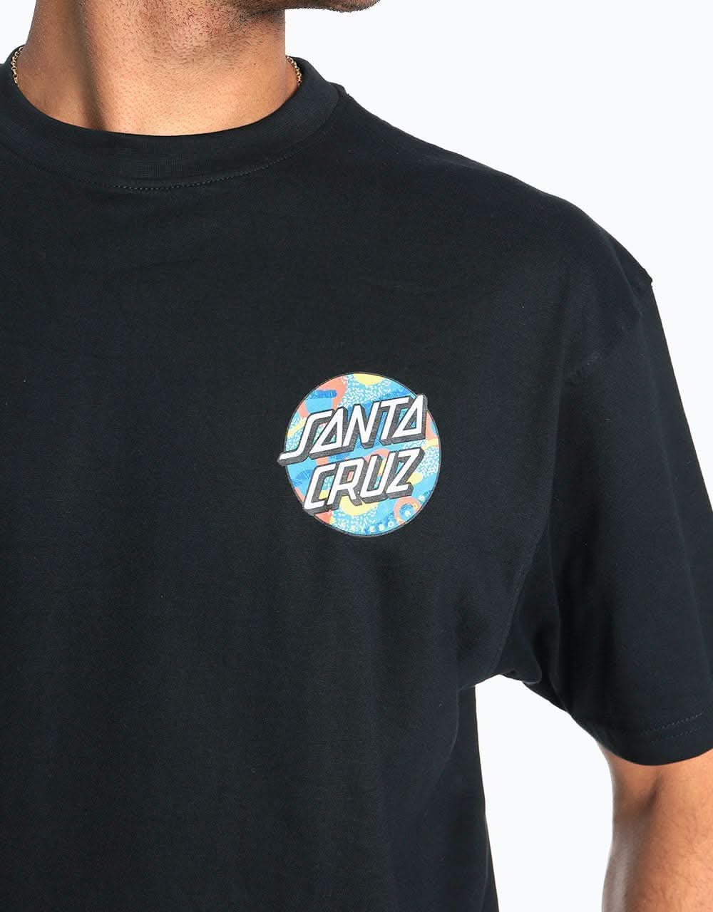 Santa Cruz Primary Dot T-Shirt - Black
