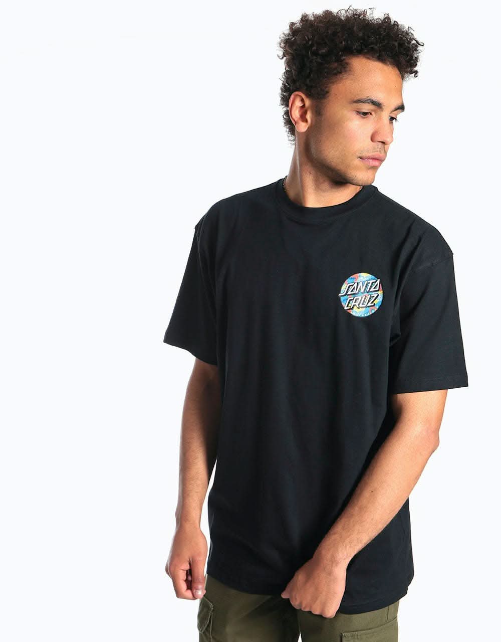 Santa Cruz Primary Dot T-Shirt - Black