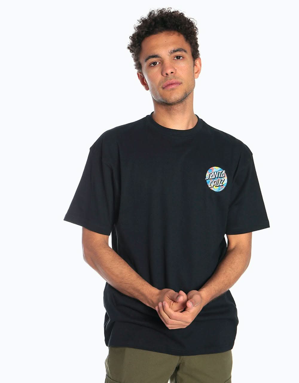 Santa Cruz Primary Dot T-Shirt - Black