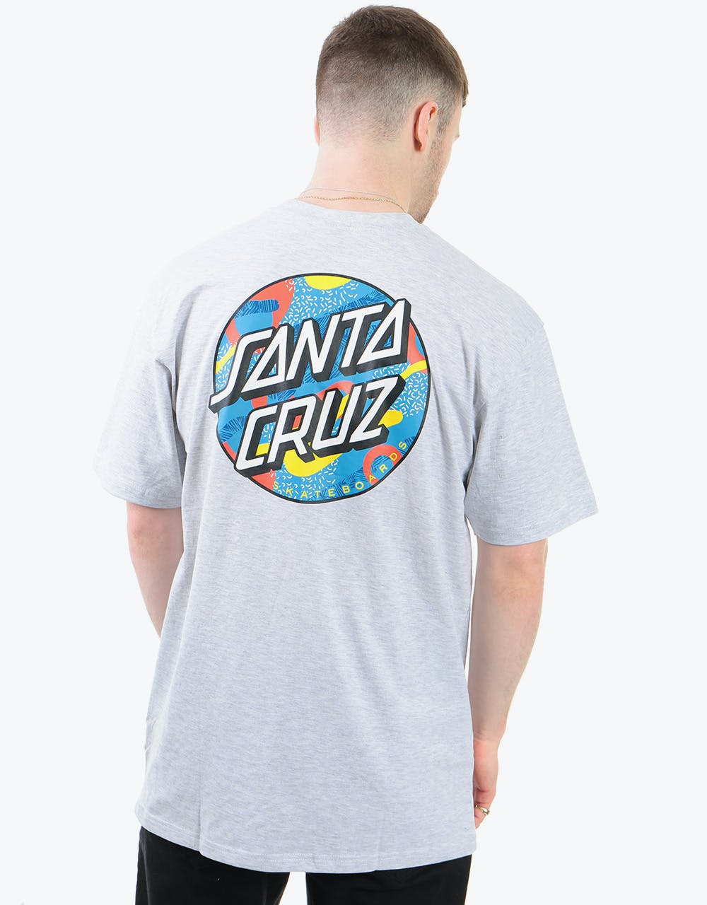 Santa Cruz Primary Dot T-Shirt - Athletic Heather