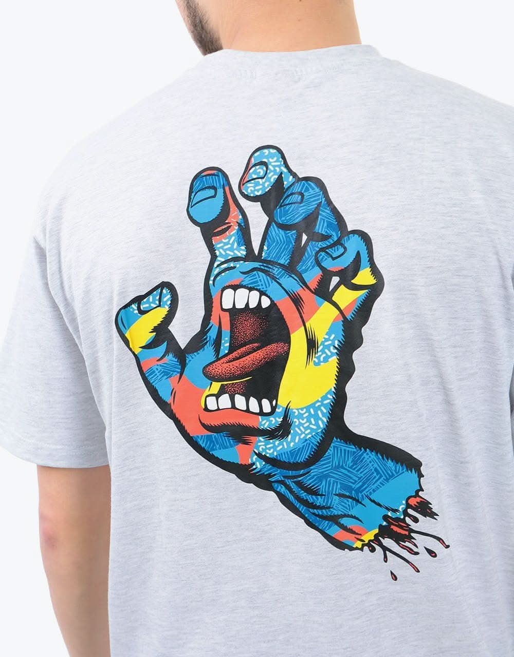 Santa Cruz Primary Hand T-Shirt - Athletic Heather