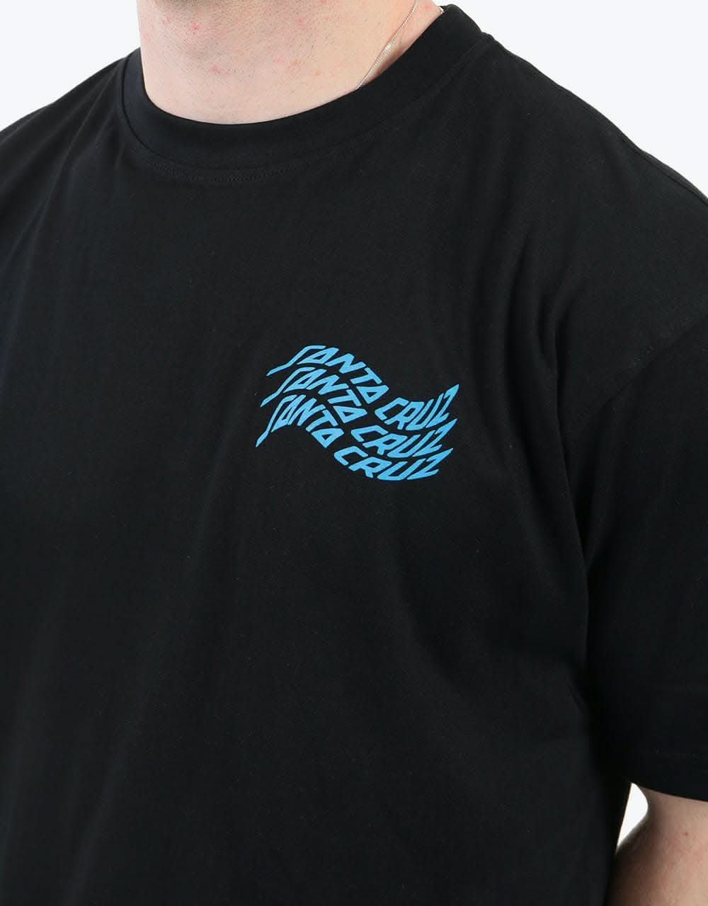 Santa Cruz Vortex Hand T-Shirt - Black
