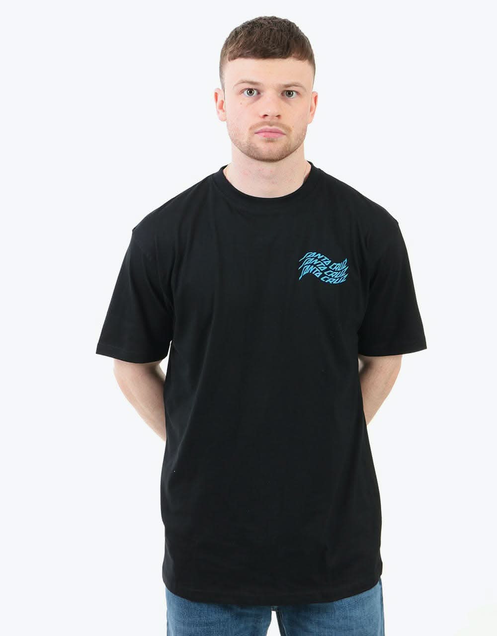 Santa Cruz Vortex Hand T-Shirt - Black
