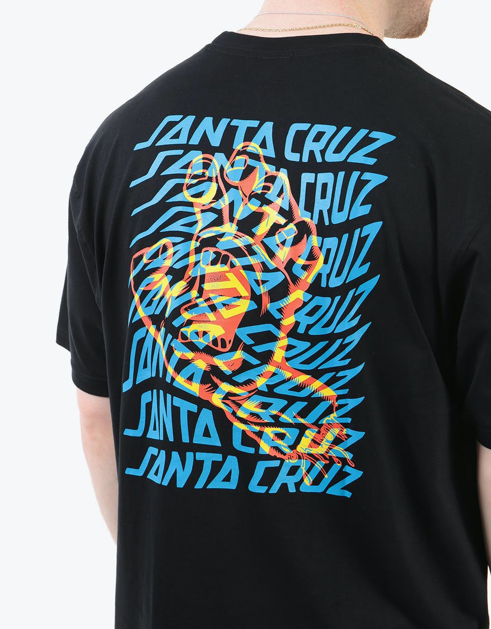 Santa Cruz Vortex Hand T-Shirt - Black