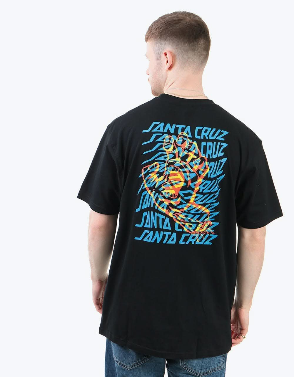 Santa Cruz Vortex Hand T-Shirt - Black