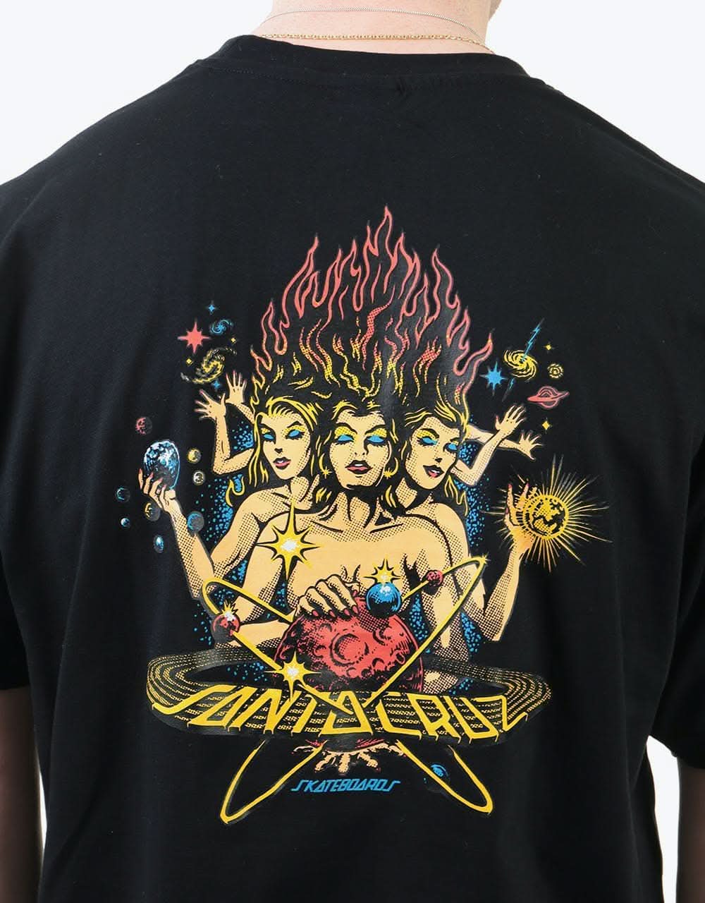 Santa Cruz Cosmica T-Shirt - Black