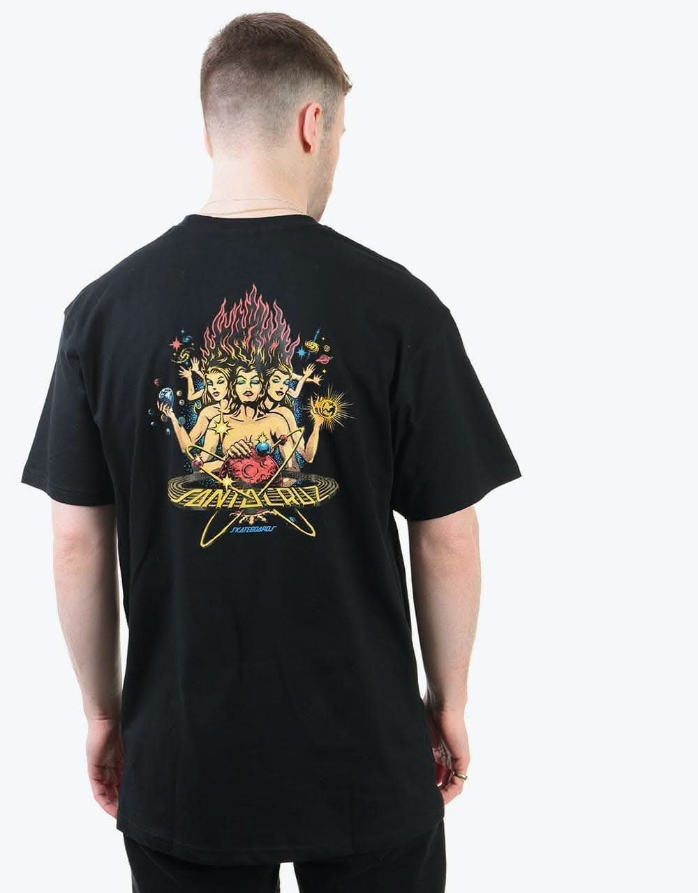 Santa Cruz Cosmica T-Shirt - Black