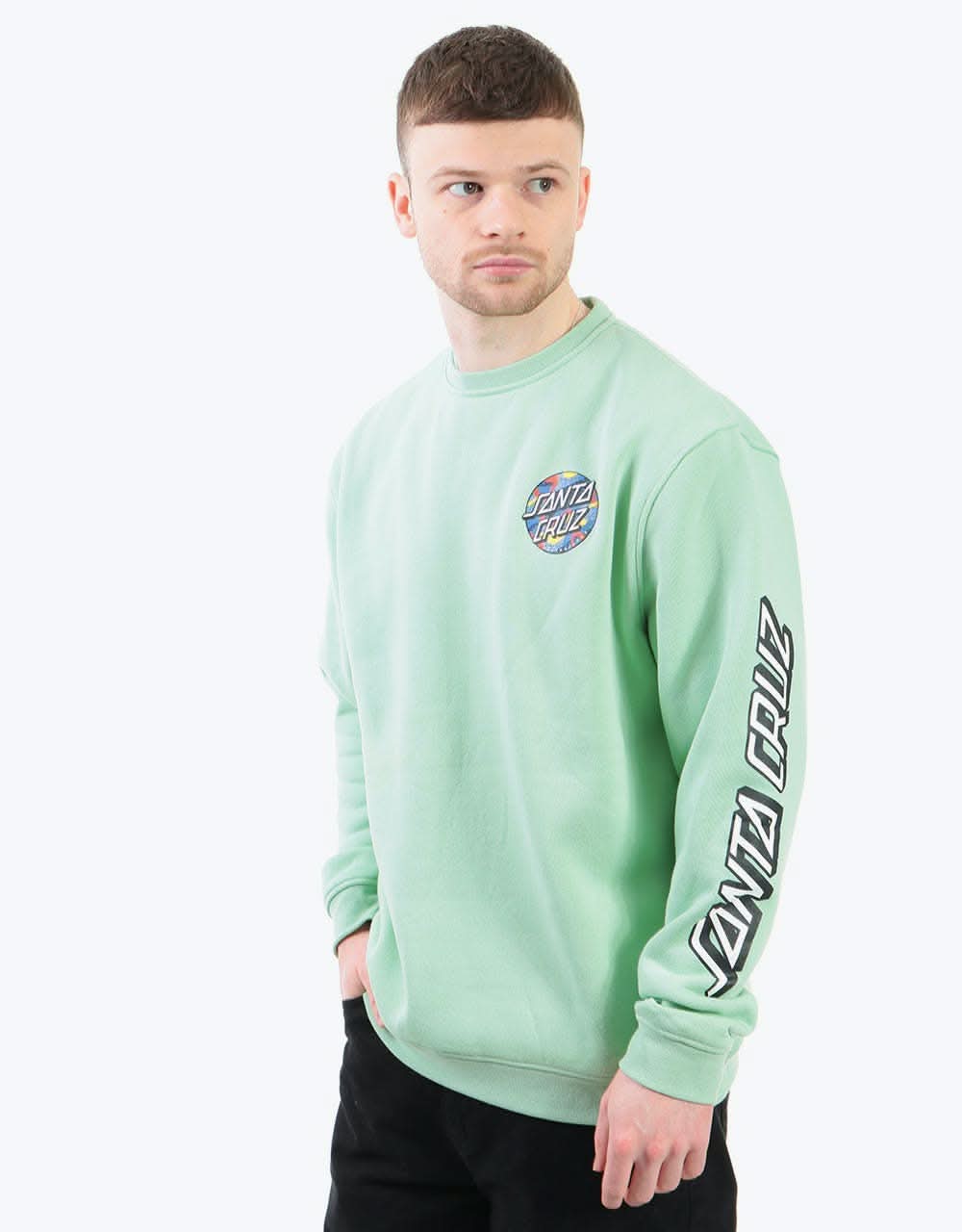 Santa Cruz Primary Dot Crew - Mint