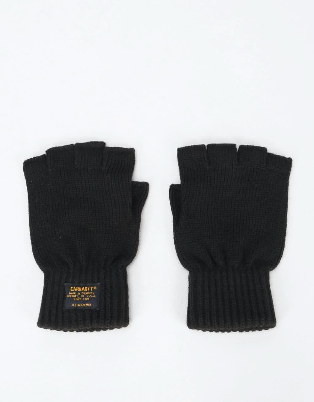 Carhartt WIP Military Fingerless Gloves Black