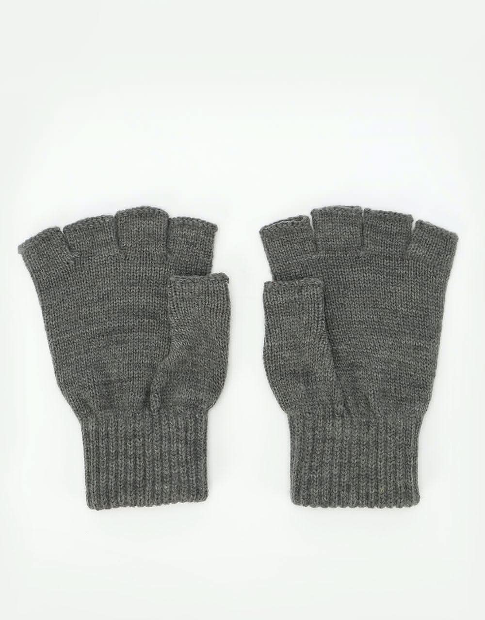 Carhartt WIP Military Fingerless Gloves Dark Grey Heather
