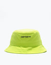 Carhartt WIP Script Bucket Hat - Lime/Black