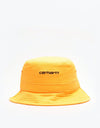 Carhartt WIP Script Bucket Hat - Pop Orange/Black