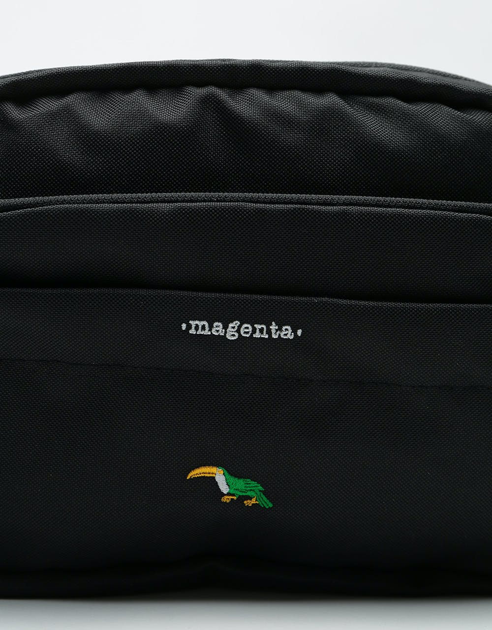 Magenta Messenger Cross Body Bag - Black