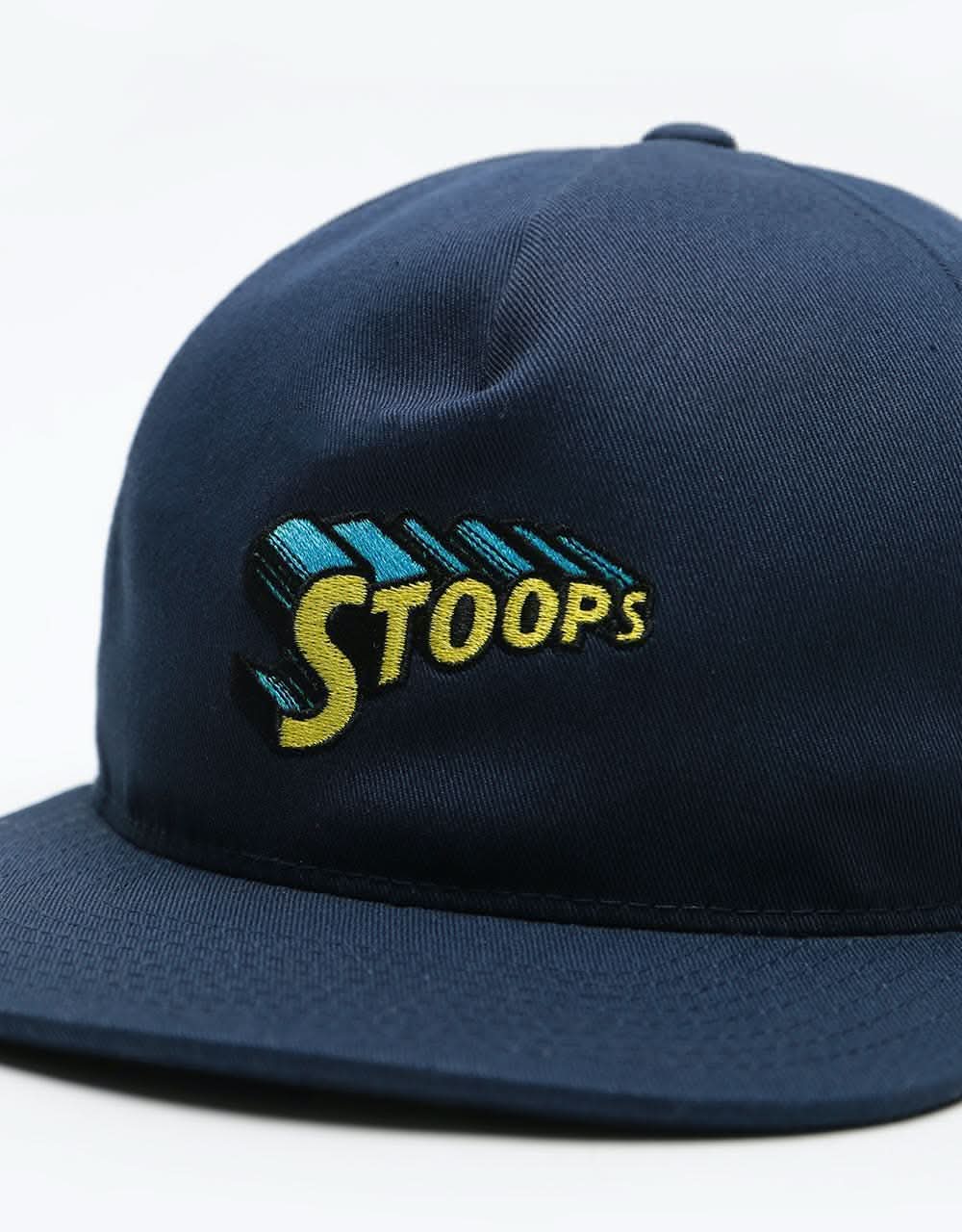 HUF Stoops Snapback Cap - Navy Blazer