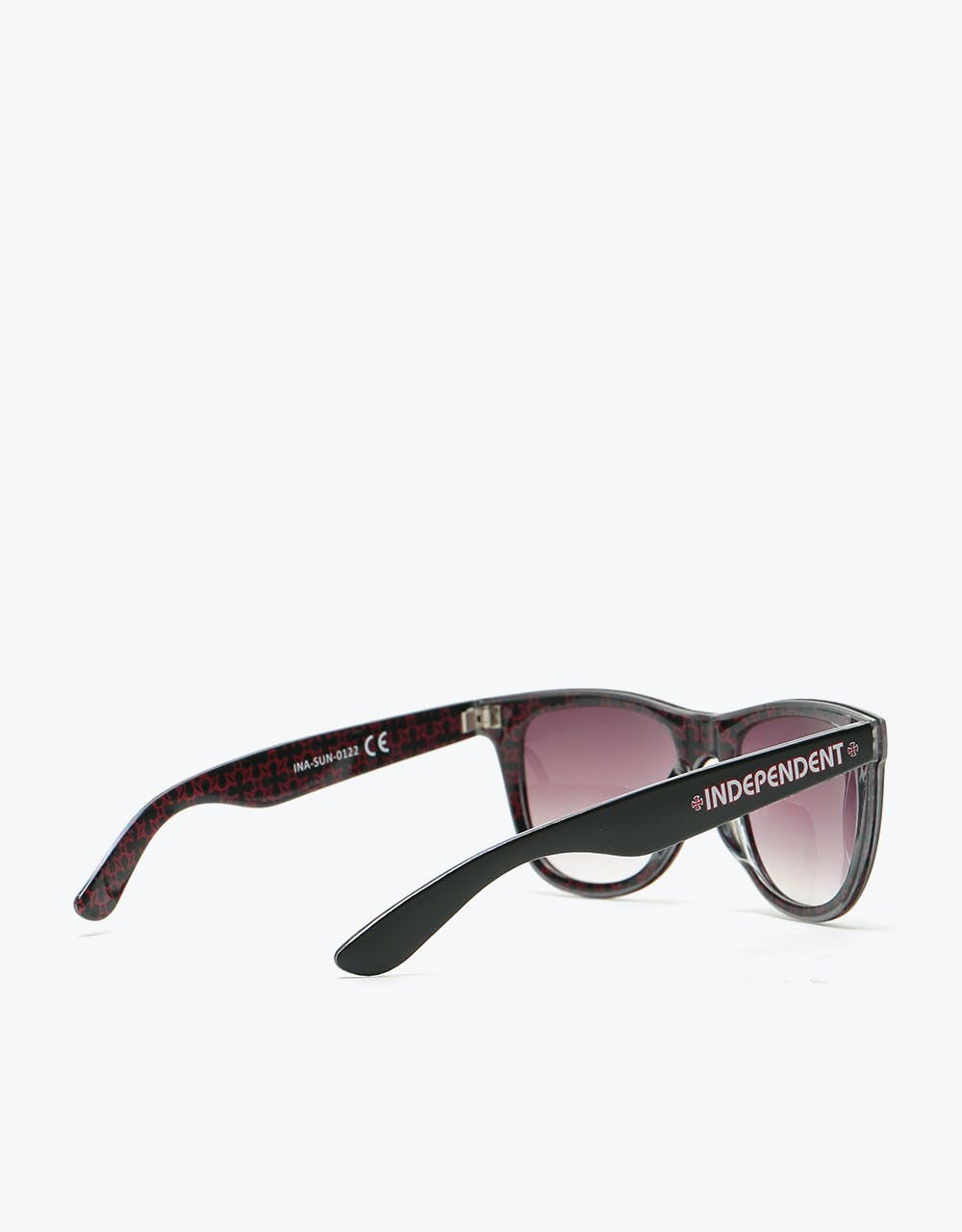 Independent Repeat Cross Sunglasses - Black/Red