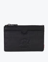 Herschel Supply Co. Oscar Leather RFID Card Wallet - Black Pebble
