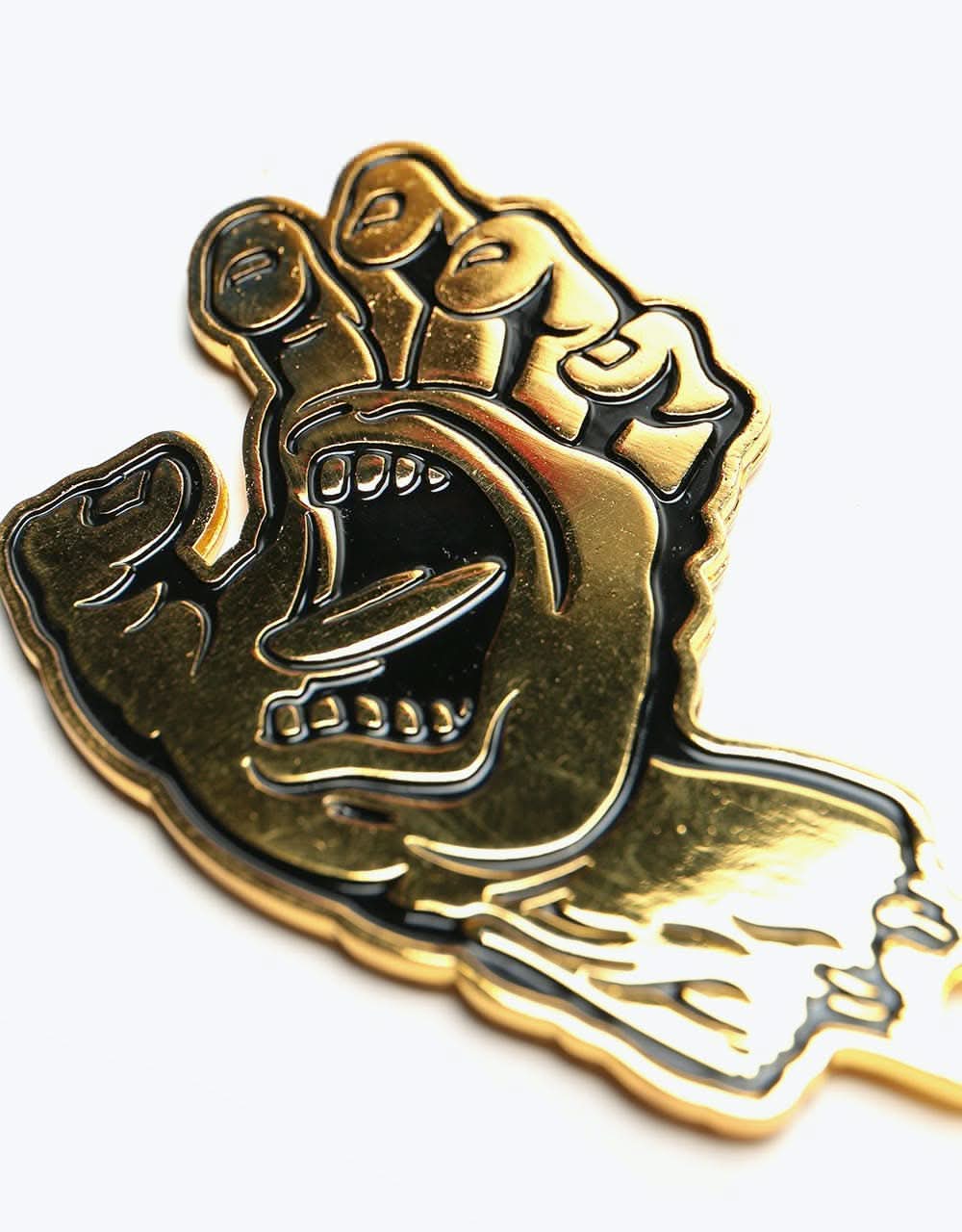 Santa Cruz Screaming Hand Keychain Gold
