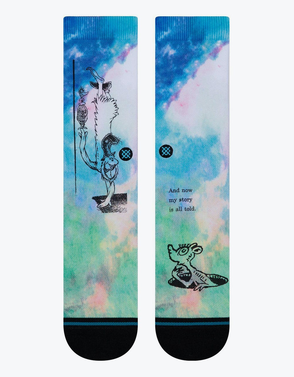 Stance x Dr. Seuss And Now My Story Poly Blend Crew Socks - Multi
