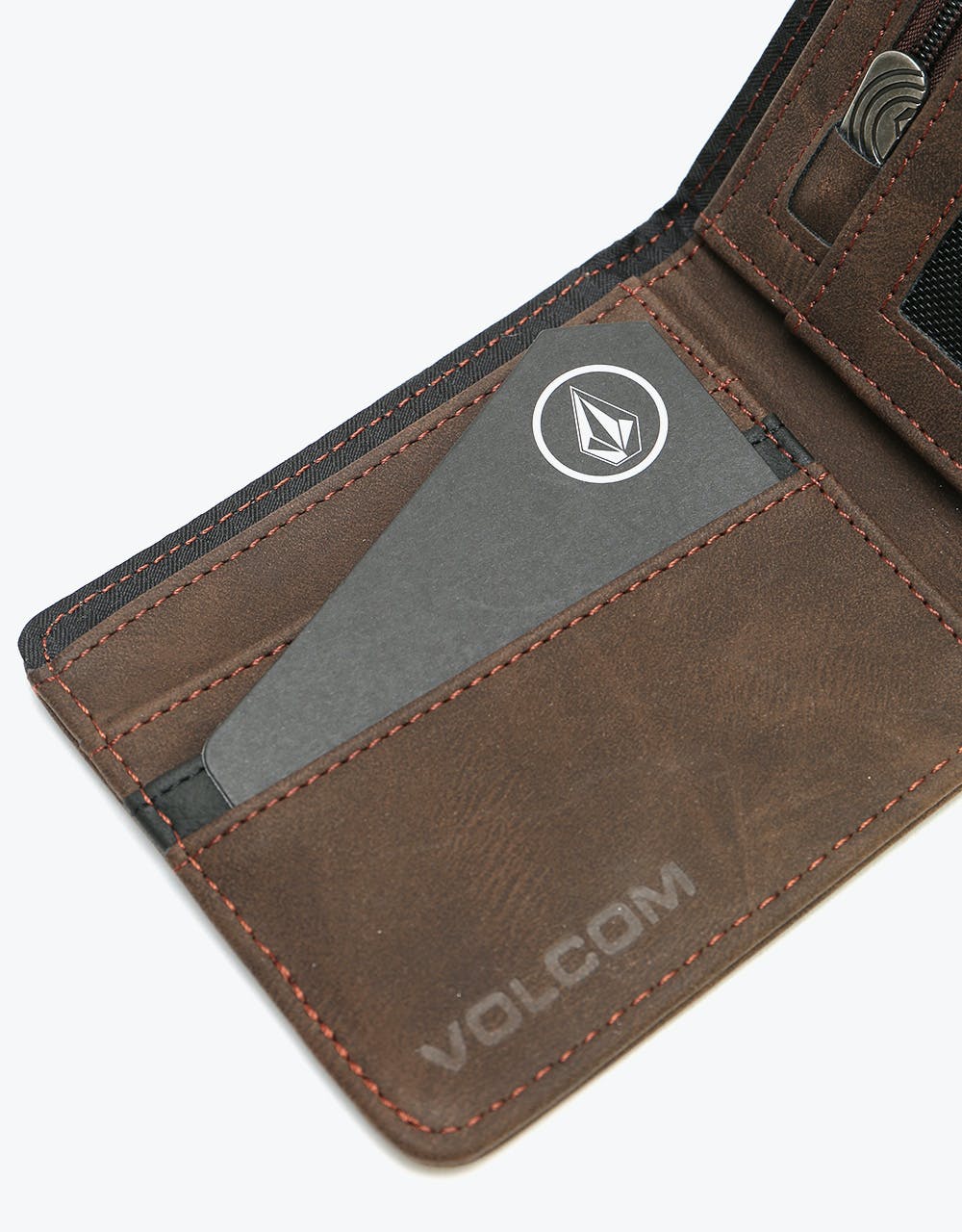 Volcom Slim Stone Wallet - Brown
