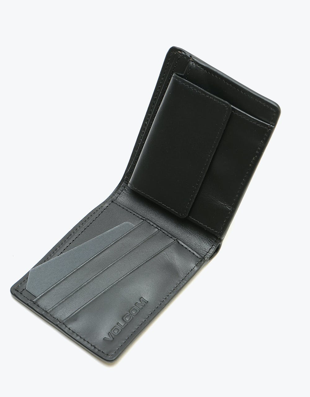 Volcom Straight Leather Wallet - Black