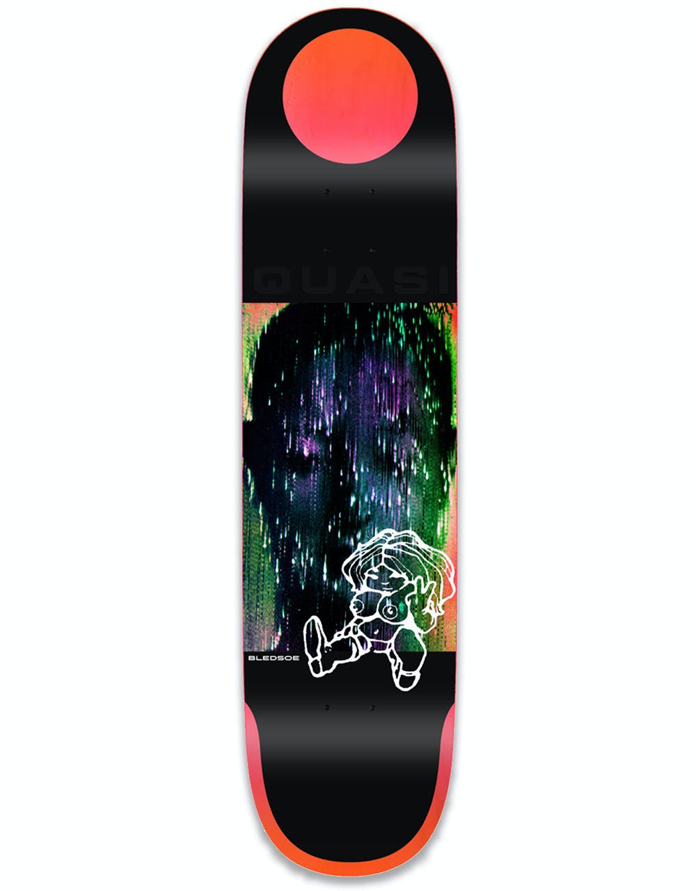 Quasi Bledsoe "Blacklight" Skateboard Deck - 8.5"