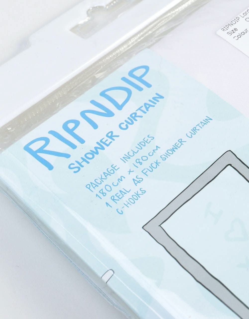 RIPNDIP Lord Nermal Shower Curtain Pink Camo