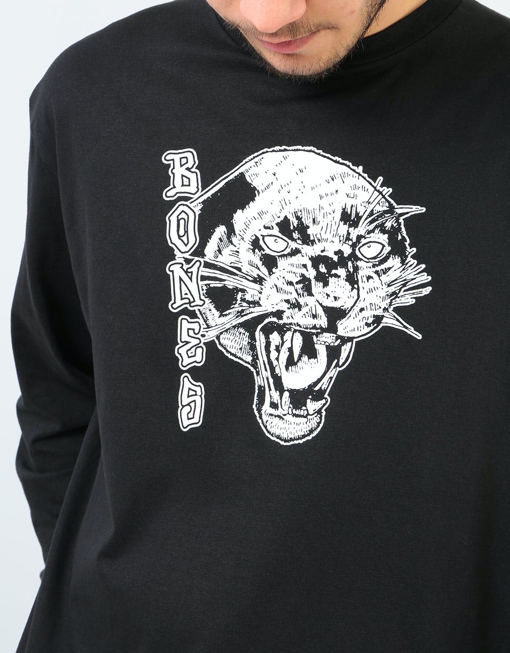 Bones x French Night Prowler L/S T-Shirt - Black