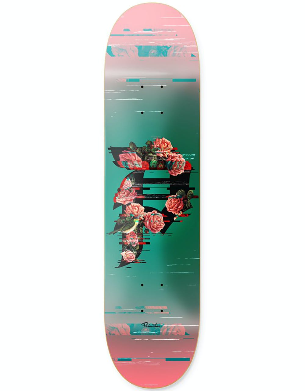 Primitive Dirty P Glitch Skateboard Deck - 8"
