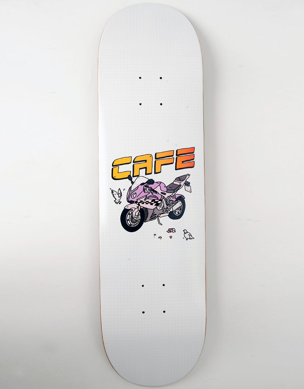 Skateboard Café Motorcycle Skateboard Deck - 8.38"