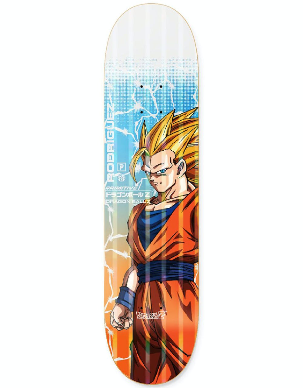 Primitive x Dragon Ball Z Rodriguez Goku Power Level Skateboard Deck - 8.125"