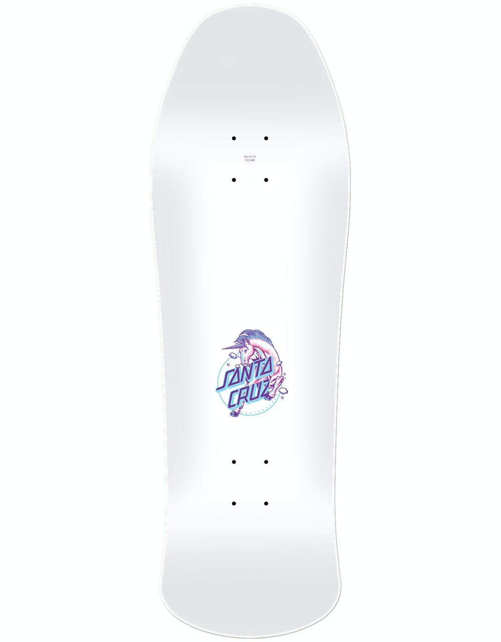 Santa Cruz Unicorn Dot Preissue Skateboard Deck - 10"