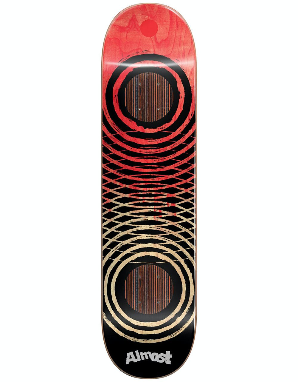 Almost Painted Rings Impact Support Skateboard Deck - 8.25"