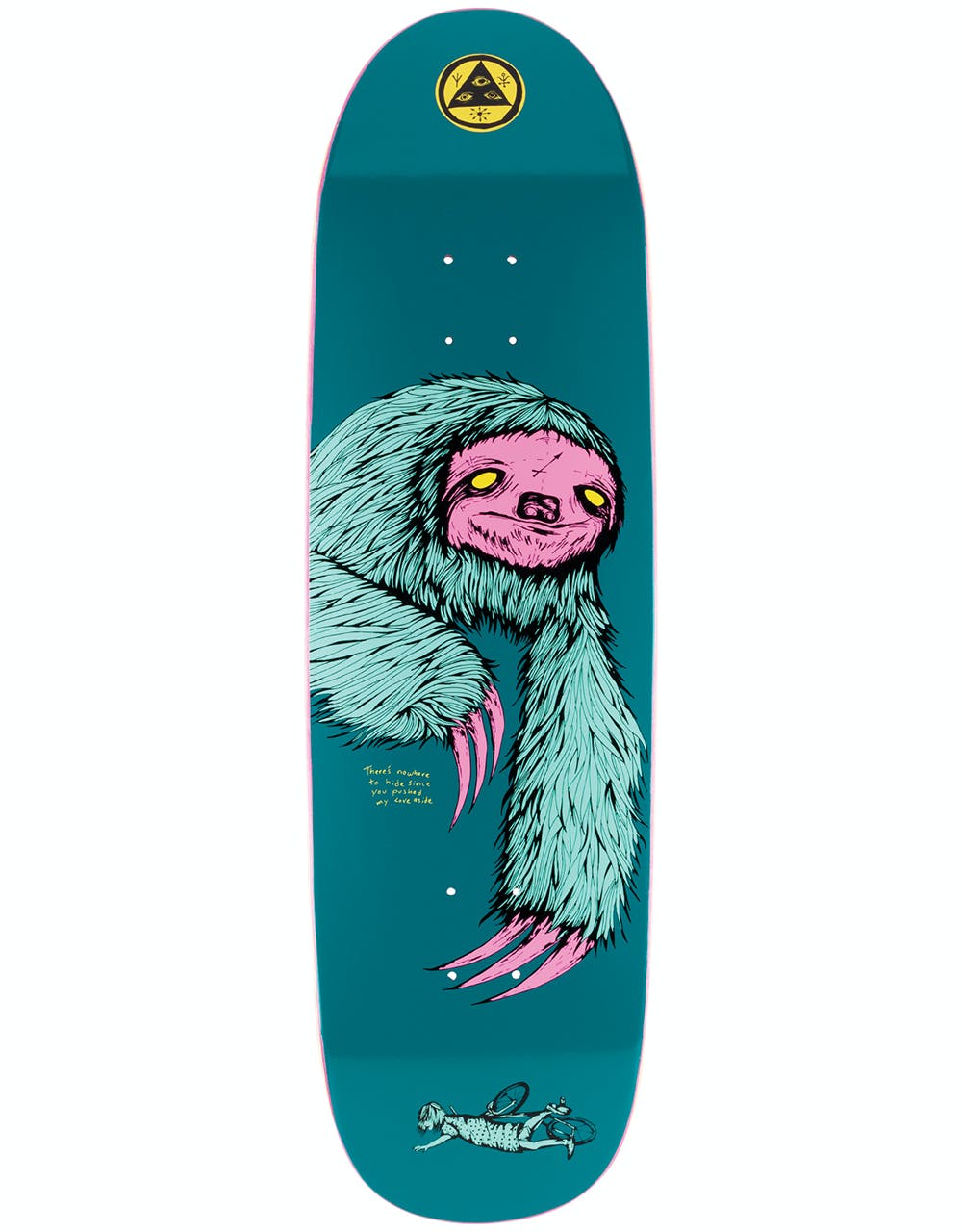 Welcome Sloth on Atheme Skateboard Deck - 8.8"