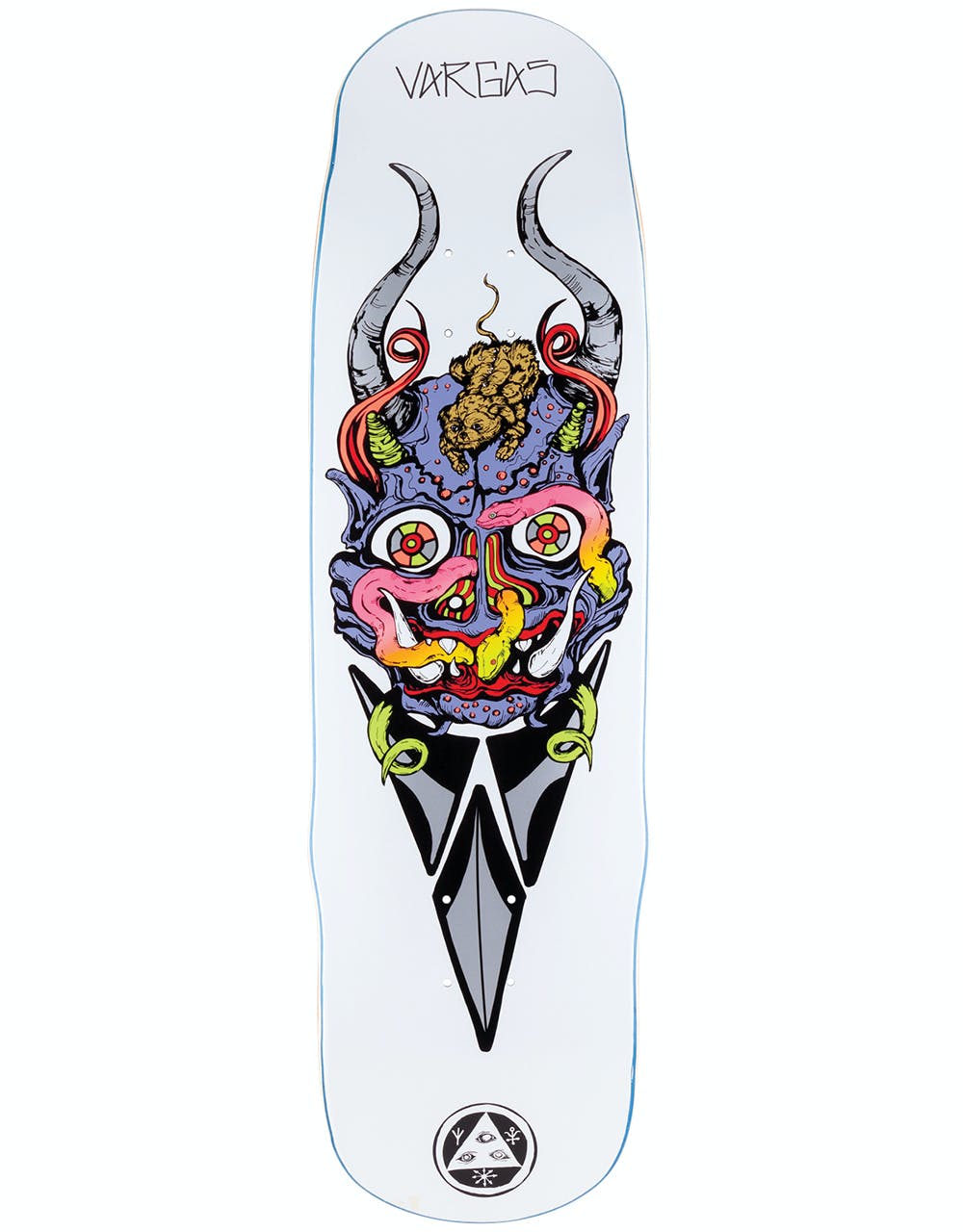 Welcome Vargas Maligno on Effigy Skateboard Deck - 8.8"