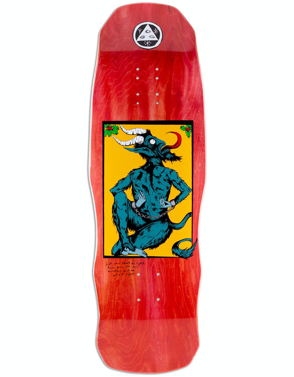 Welcome Krampus on Dark Lord Skateboard Deck - 9.75"