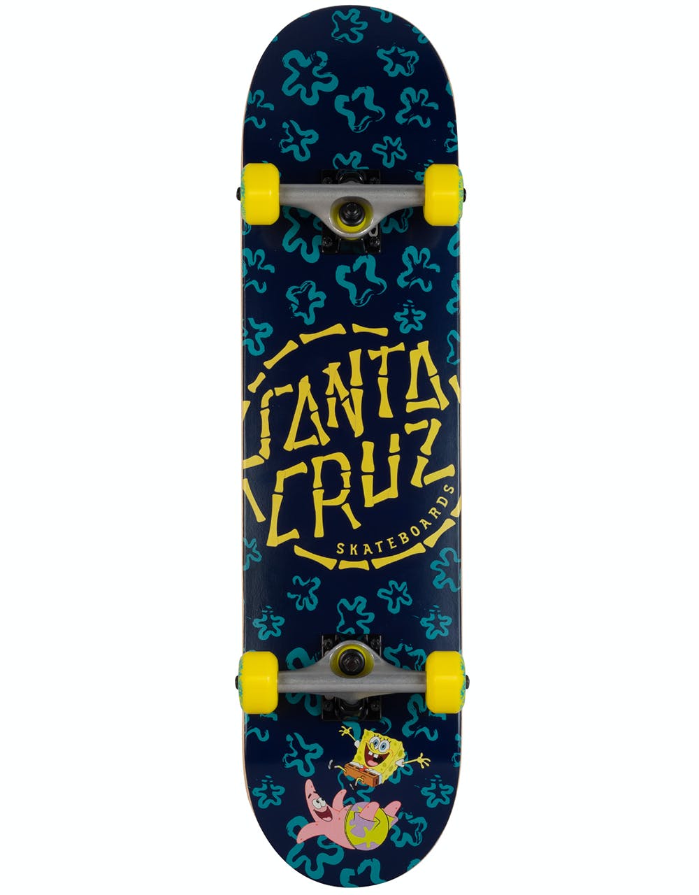 Santa Cruz x SpongeBob Floral Coral Complete Skateboard - 7.75"