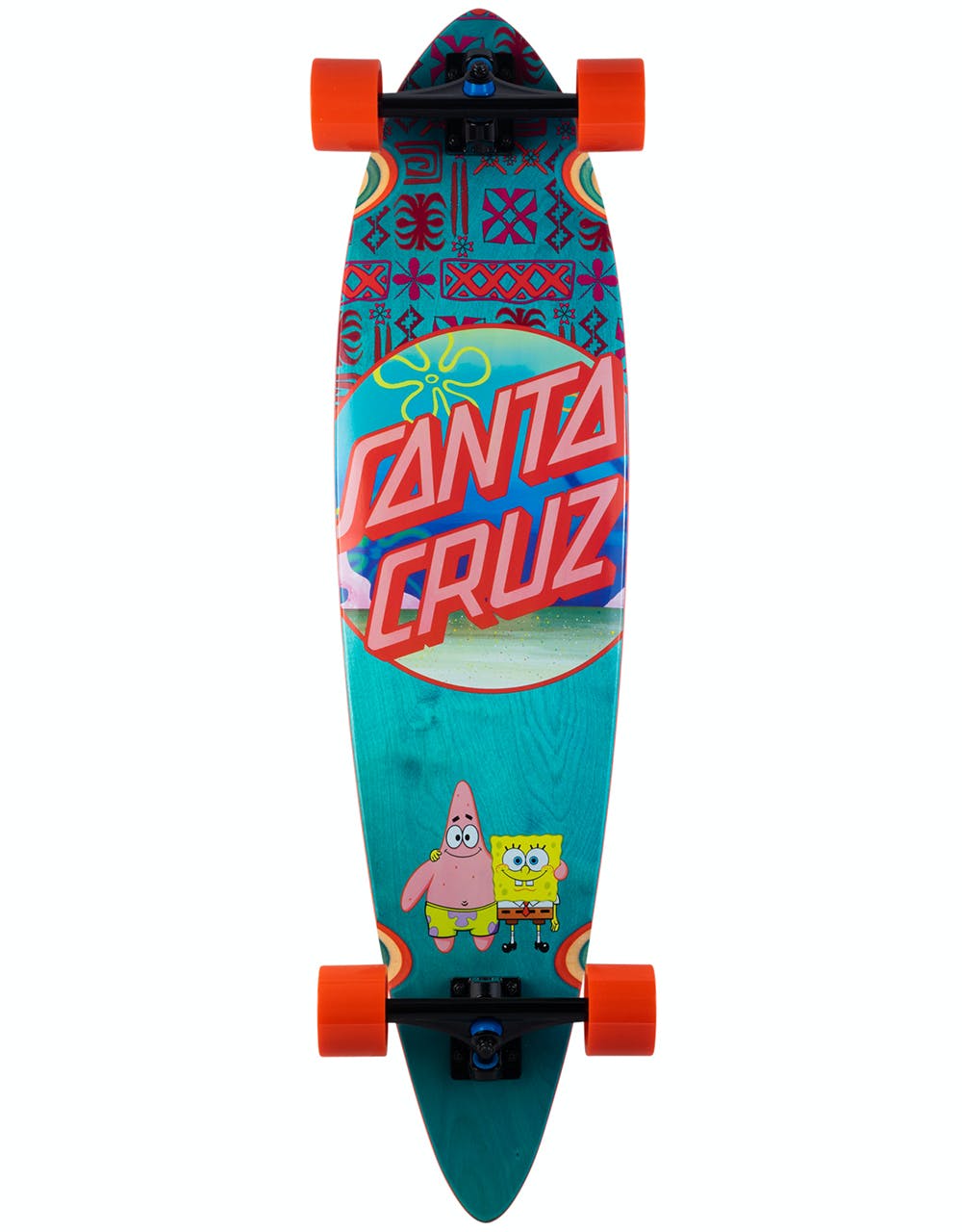 Santa Cruz x SpongeBob Best Buds Pintail Longboard - 39" x 9.58"