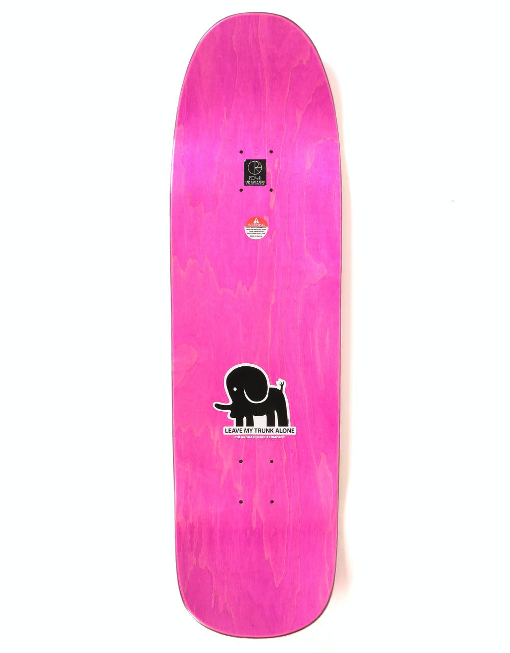 Polar Leave My Trunk Alone Skateboard Deck - 1991 Shape 9.25" (inc Wheel Wells)