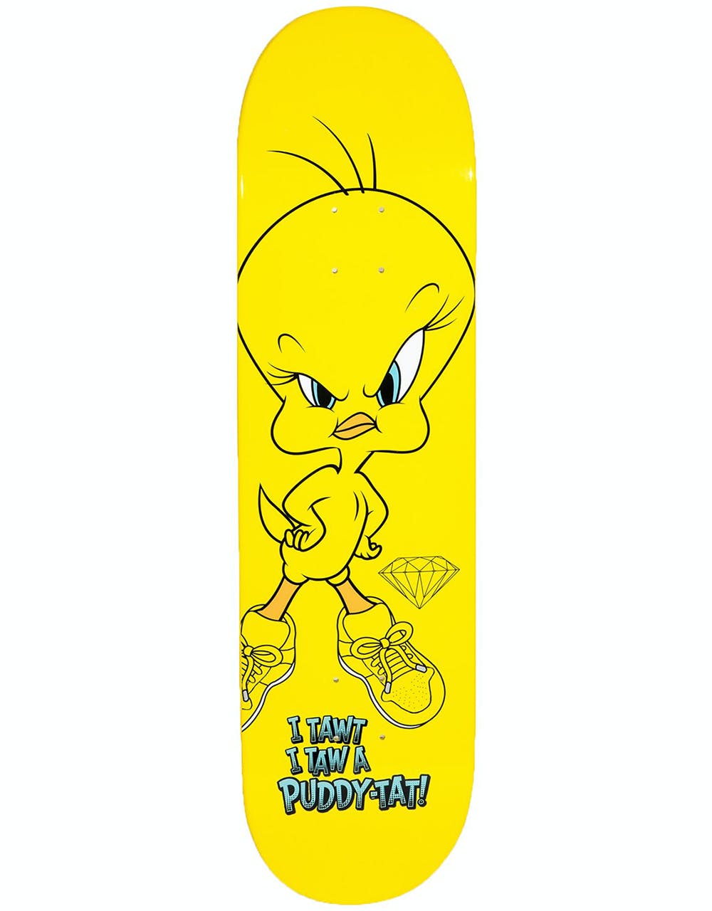 Diamond x Looney Tunes Puddy-Tat Skateboard Deck - 8.25"