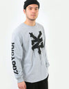 Zoo York Stencil L/S T-Shirt - Grey Heather