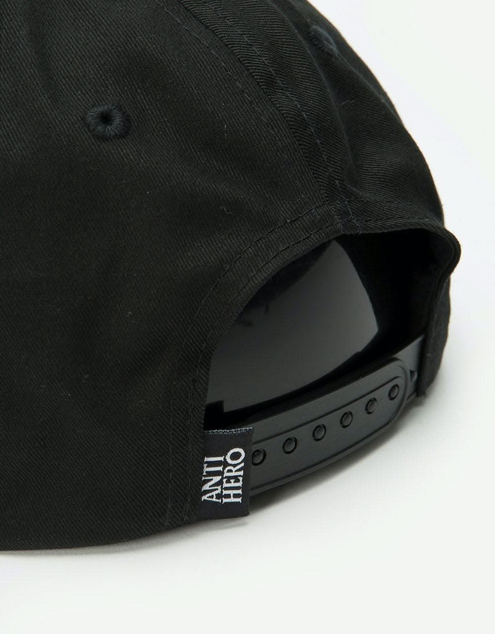 Anti Hero Blackhero Embroidered Snapback Cap - Black/Brown