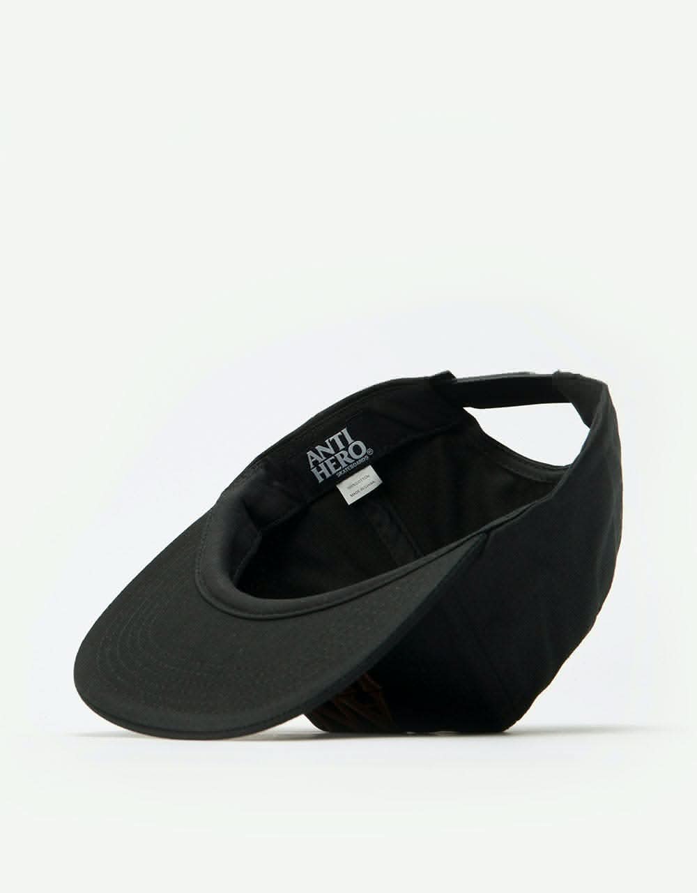 Anti Hero Blackhero Embroidered Snapback Cap - Black/Brown